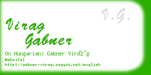virag gabner business card